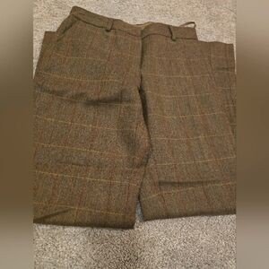 INC International Concepts Brown Plaid Trousers